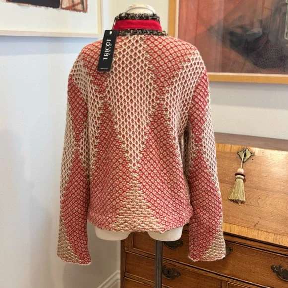 Tricot Chic Zip Up Cardigan
